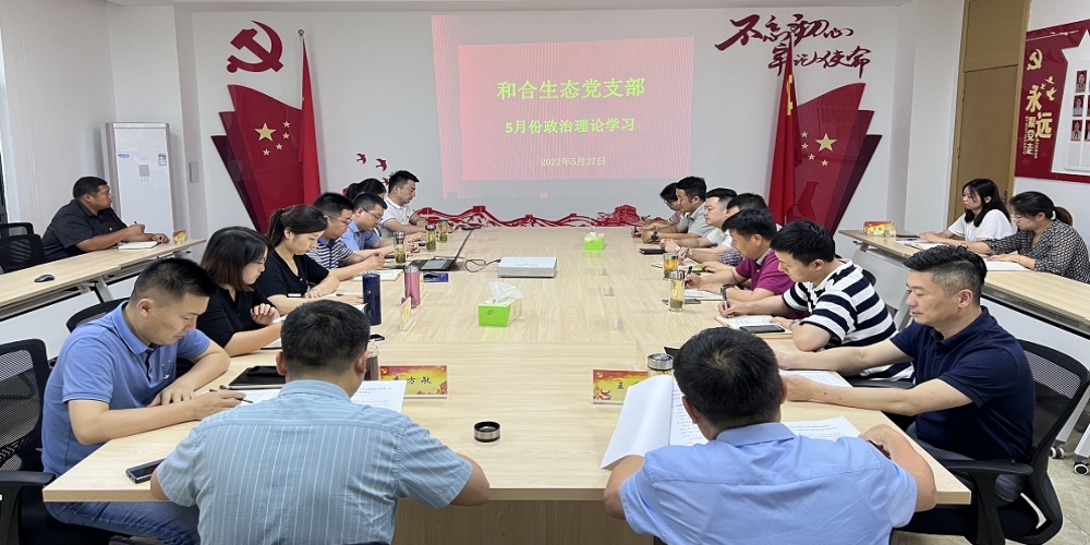 和合生態(tài)黨支部組織開展5月份政治理論學習